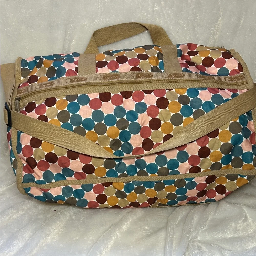 Lesportsac Multicolor Polka Dot Travel Bag - Picture 1 of 8